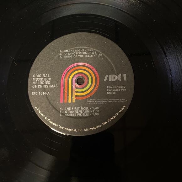 Various Artists Original Music Box Melodies Of Christmas LP Vinyl Record Album - Picture 4 of 6